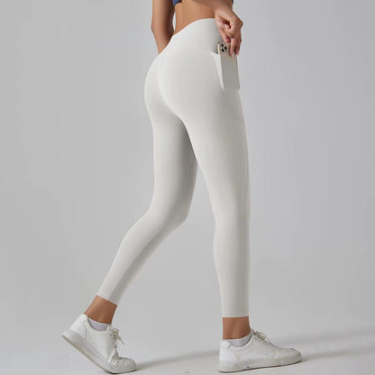 Women Leggings with Pockets Yoga Pants Gym Leggings Sport Women Fitness High Waist Female Legging Tummy Control Running Training