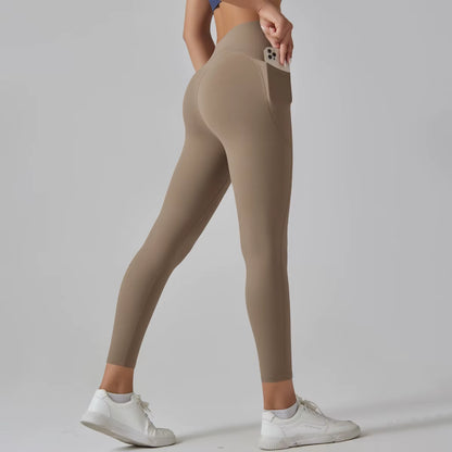 Women Leggings with Pockets Yoga Pants Gym Leggings Sport Women Fitness High Waist Female Legging Tummy Control Running Training